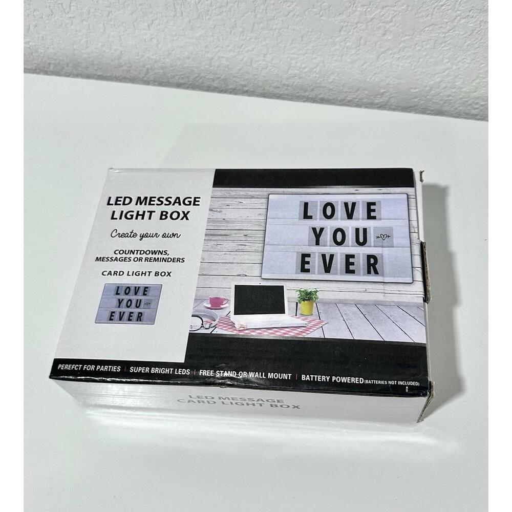LED Message Light Box Countdowns, Messages or Reminders - White - Picture 2 of 5
